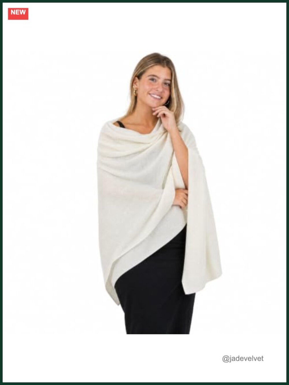 Luxury Cashmere Wool Blend Pashmina Shawl Wrap Scarf 78x27, Soft Pill-Resistant
